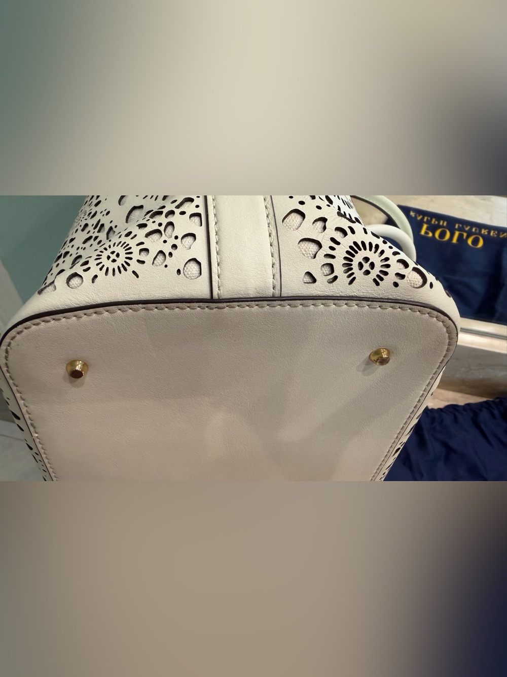 Ralph Lauren Leather Laser Tote - Picture 10 of 10